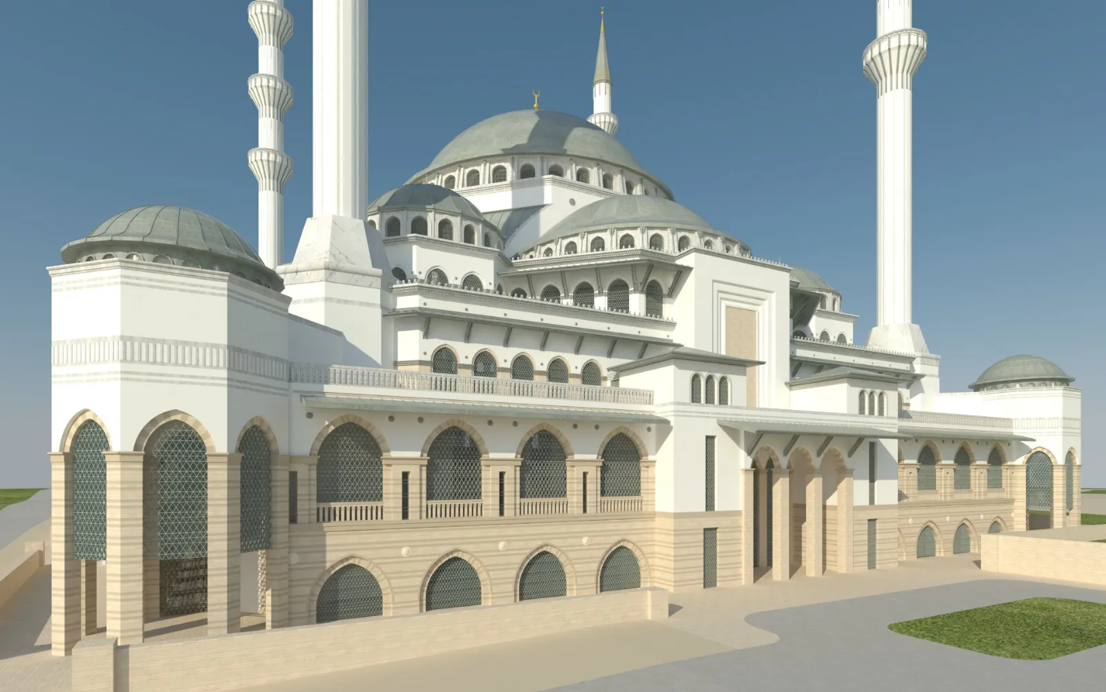 Uludağ Üniversitesi Yeni Camii kubbe kaplama detayları